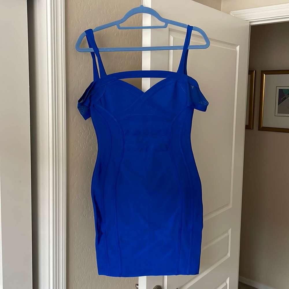 royal blue bodycon dress